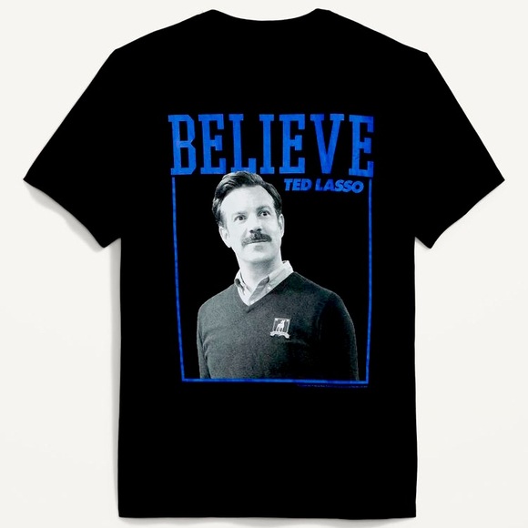 Ted Lasso Ripple Junction Believe Graphic T Shirt - Black Mens Size M & L NWT - Picture 1 of 2